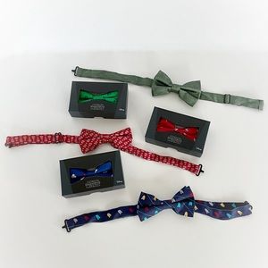 Lot of 6 Star Wars 100% silk bow ties
